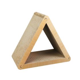 Large Cat Scratch Board Geometric Vertical Triangle (Option: 45x23x40cm-Corner Triangle Catdoor)