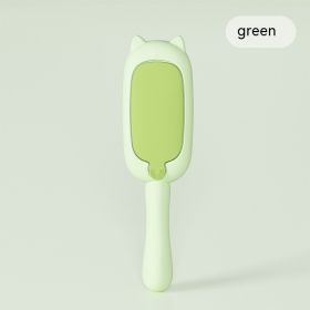 Pet Dog Cat Hair Brush Electrostatic Adsorption Two-way Roller Pet Products (Option: Green-220X60X55mm)