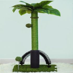 Cat Climbing Frame Sisal Toy Scratching Post With Massage (Option: H75cm-Green Grass)