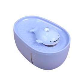 Dancing Whale Pet Water Dispenser Automatic Loop (Option: Sky Blue-USB)