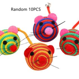 Nylon Rope Cat Toy Pet Supplies (Option: Random-10PCS)