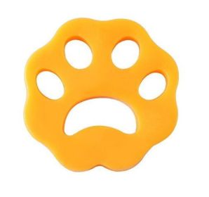 Pet Cat's Paw Cleaning Clothes Dust Removal Double-sided Lent Remover (Option: Cat's Paw Orange-30g)